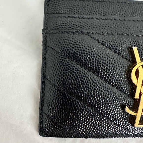 YSL Black and Gold Card Holder - Picture 5 of 8